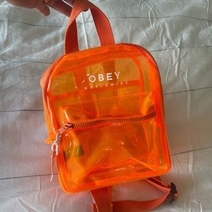Brand new Obey mini backpack.